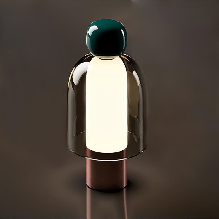 Lumina Joy Table Lamp ? 4.7″ x H 9.1″ / ? 12cm x H 23cm / Green & Smoke grey / Knob Infinite Dimming Table lamp