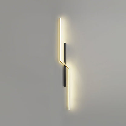 Echelon Rechargeable Wall Light H 31.5″ x W 5.9″ / Gold & Black / Three-Color Changing Light & USB charging plug 1001