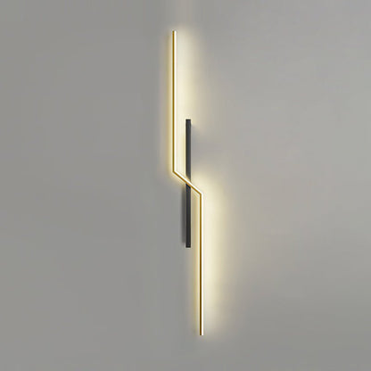 Echelon Rechargeable Wall Light H 47.2″ x W 5.9″ / Gold & Black / Three-Color Changing Light & USB charging plug 1001
