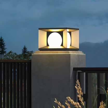 Eclipse Cube Outdoor Post Light Table lamp