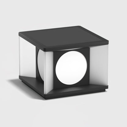 Eclipse Cube Outdoor Post Light L 19.7″ x W 19.7″ x H 13.8″ / L 50cm x W 50cm x H 35cm / Model A: Wired Version / Warm