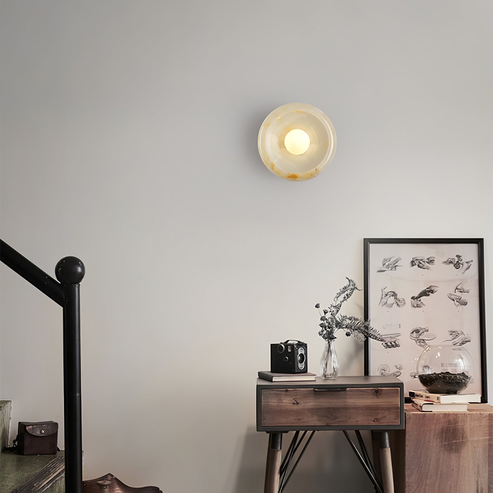 Eclipse Jade Wall Sconce Wall lamp