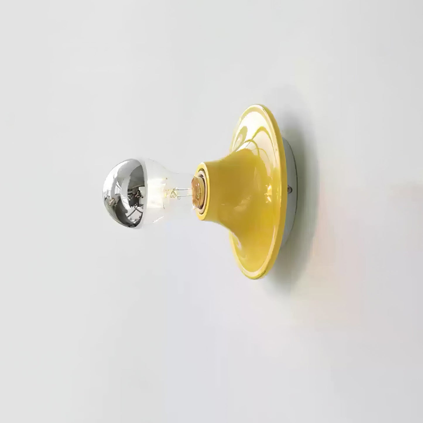 Eclipta Wall Sconce ? 5.9″ x H 5.9″ (Electroplated glass bulb) / Yellow