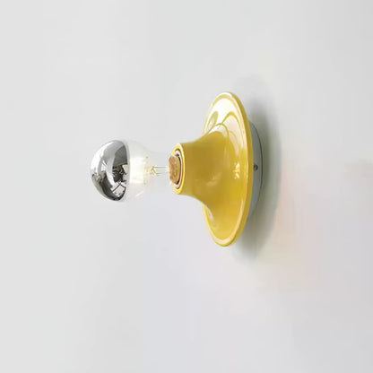 Eclipta Wall Sconce ? 5.9″ x H 5.9″ (Electroplated glass bulb) / Yellow