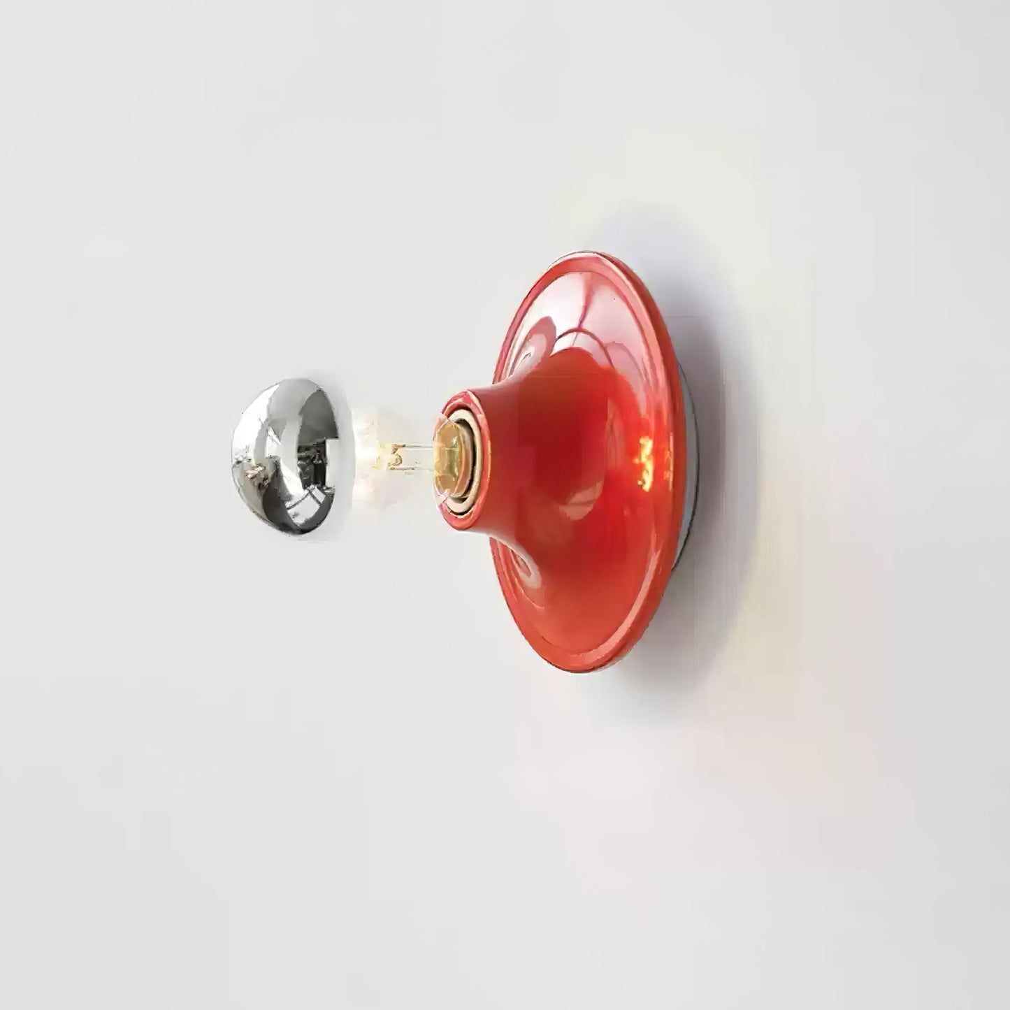 Eclipta Wall Sconce ? 5.9″ x H 5.9″ (Electroplated glass bulb) / Red