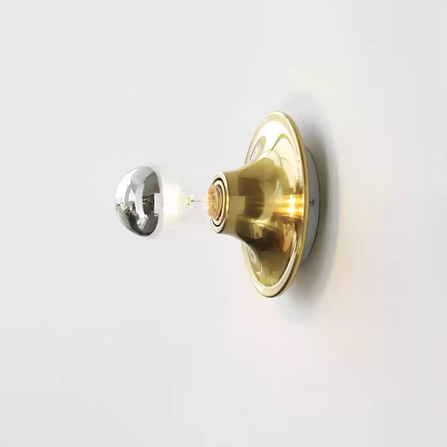 Eclipta Wall Sconce ? 5.9″ x H 5.9″ (Electroplated glass bulb) / Gold