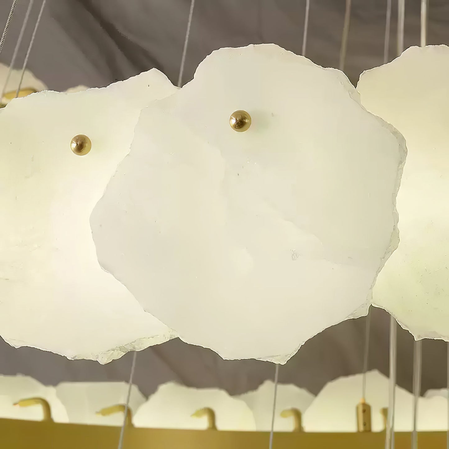 Ecliptica Spiral Alabaster Chandelier