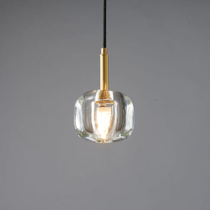 Ecliptique Series Pendant Lamp Model L Dia 4.3″ x H 4.3″ (Clear) / Brass & Clear 1001 Pendant light