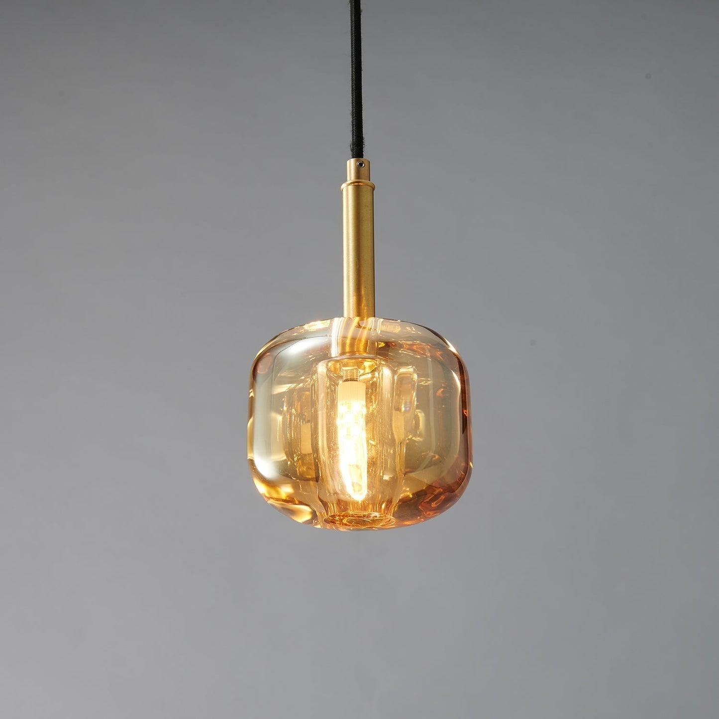 Ecliptique Series Pendant Lamp Model L Dia 4.3″ x H 4.3″ (Gold) / Brass & Clear 1001 Pendant light