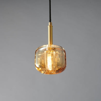 Ecliptique Series Pendant Lamp Model L Dia 4.3″ x H 4.3″ (Gold) / Brass & Clear 1001 Pendant light