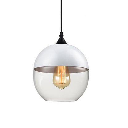 Eclisse Quartet Pendant Lamp Dia 7.9″ x H 8.9″ / Dia 20cm x H 22.5cm / White & Clear Pendant light