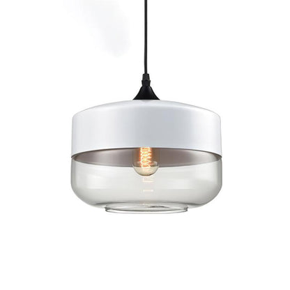 Eclisse Quartet Pendant Lamp Dia 9.8″ x H 8.9″ / Dia 25cm x H 22.5cm / White & Clear Pendant light