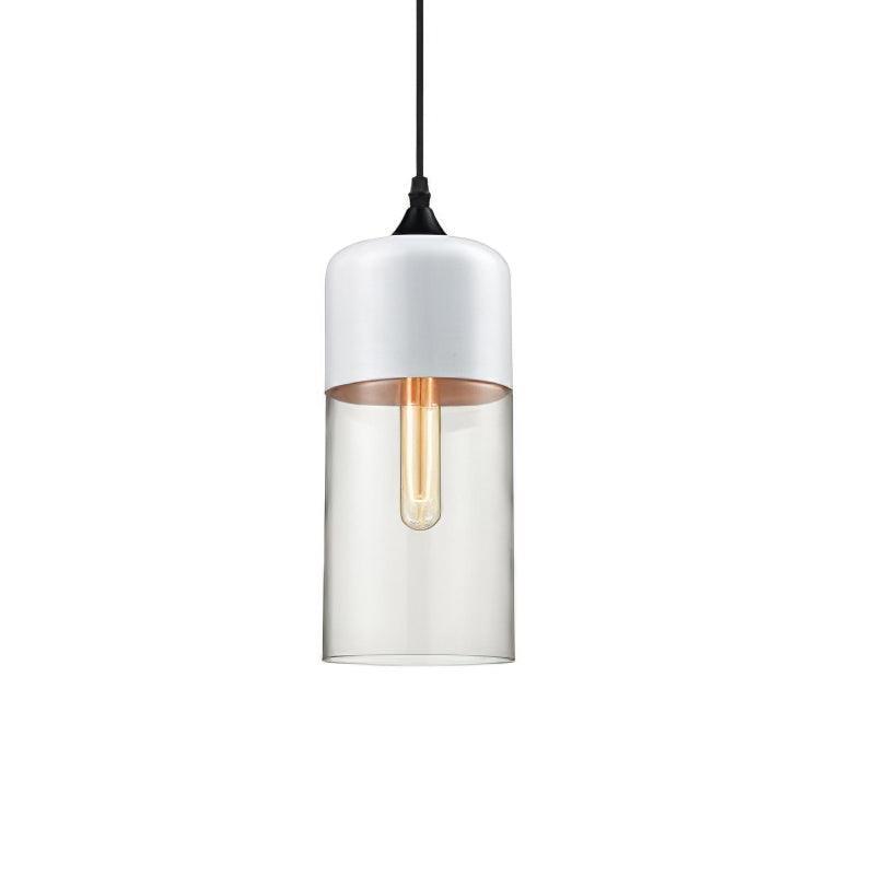 Eclisse Quartet Pendant Lamp Dia 5.1″ x H 13.2″ / Dia 13cm x H 33.5cm / White & Clear Pendant light