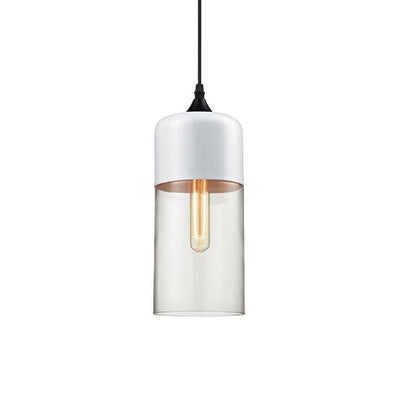 Eclisse Quartet Pendant Lamp Dia 5.1″ x H 13.2″ / Dia 13cm x H 33.5cm / White & Clear Pendant light