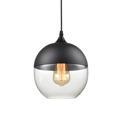 Eclisse Quartet Pendant Lamp Dia 7.9″ x H 8.9″ / Dia 20cm x H 22.5cm / Black & Clear Pendant light