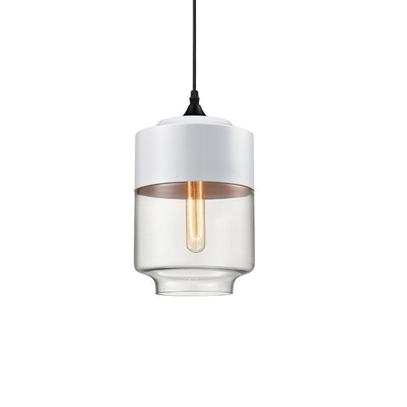 Eclisse Quartet Pendant Lamp Dia 7.1″ x H 12.2″ / Dia 18cm x H 31cm / White & Clear Pendant light
