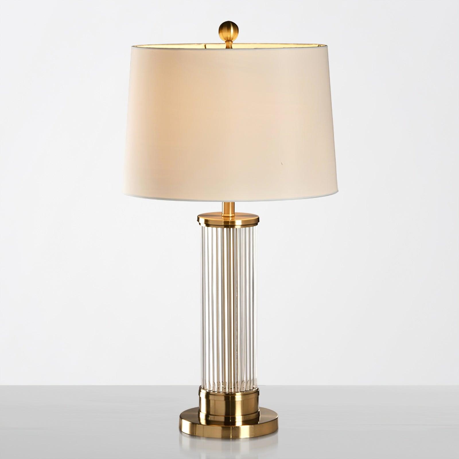 Edda Table Lamp Dia 14.9″ x H 26.3″/ Dia 38cm x H 67cm / Gold / US plug Table lamp