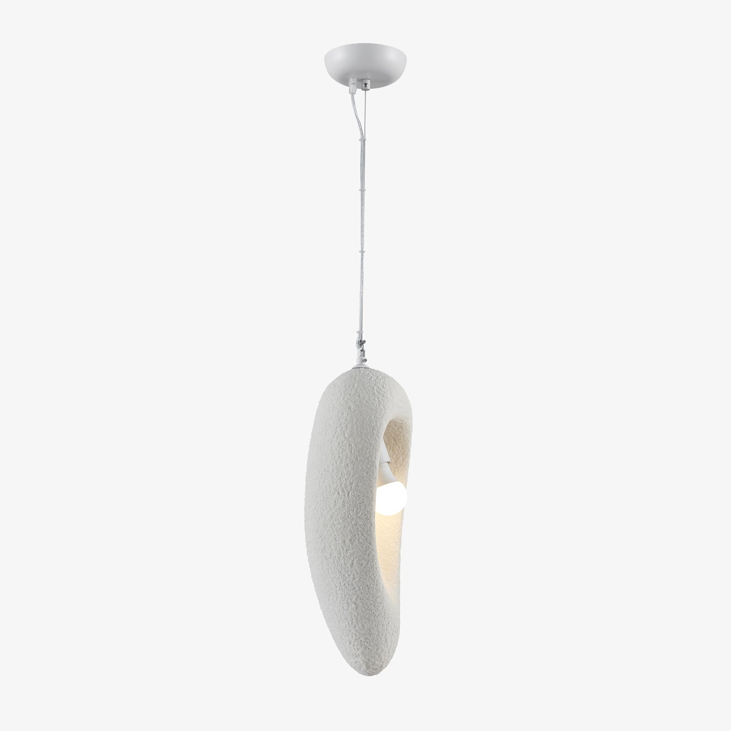 Edna Pendant Lamp Model A Dia 7.1″ x H 18.9″ / Dia 18cm x H 48cm / White Pendant light