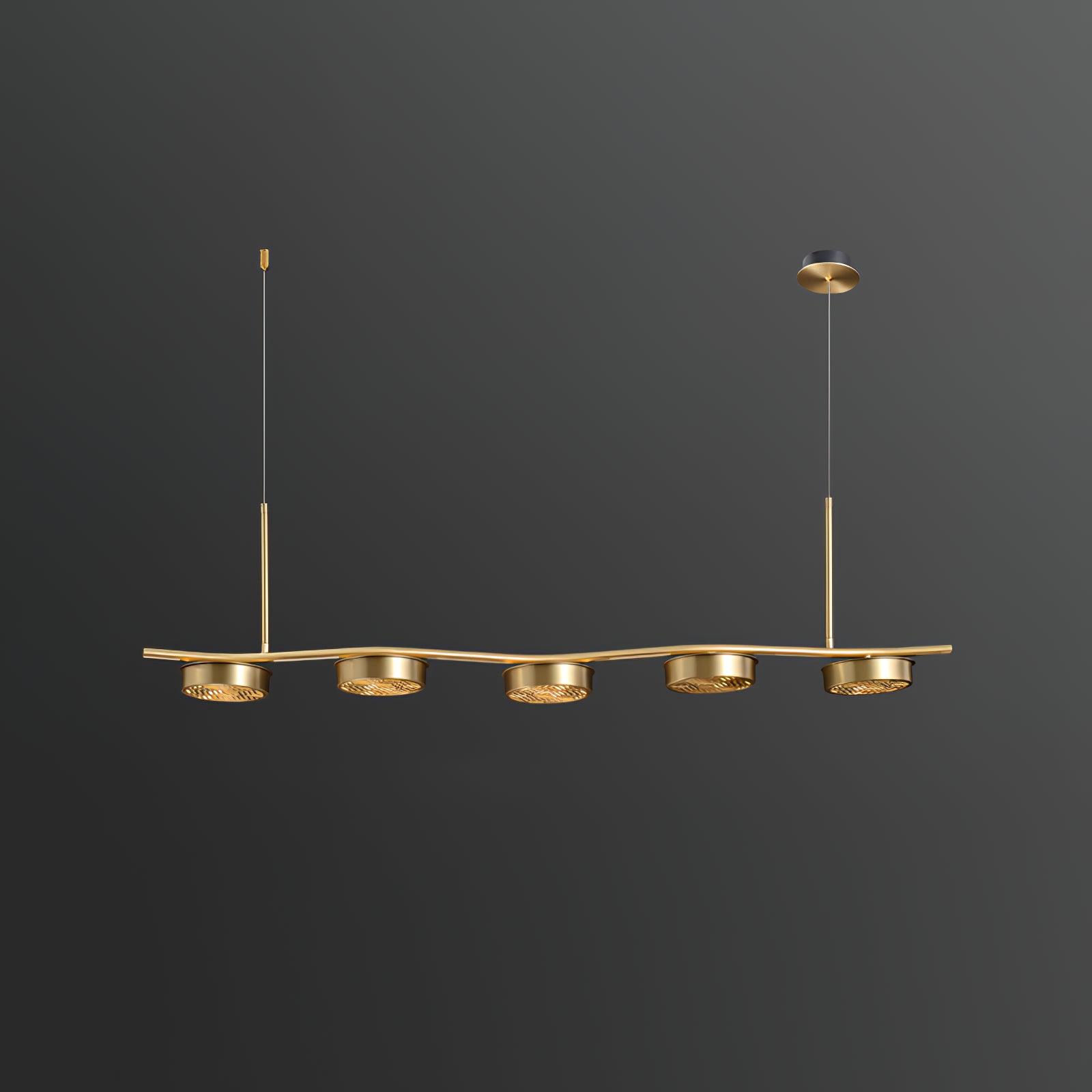 Eichholtz Aldo Chandelier L 47.2″ x H 2.7″ / L 120cm x H 7cm / Brass / Warm White Chandelier