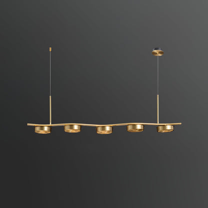 Eichholtz Aldo Chandelier L 47.2″ x H 2.7″ / L 120cm x H 7cm / Brass / Warm White Chandelier
