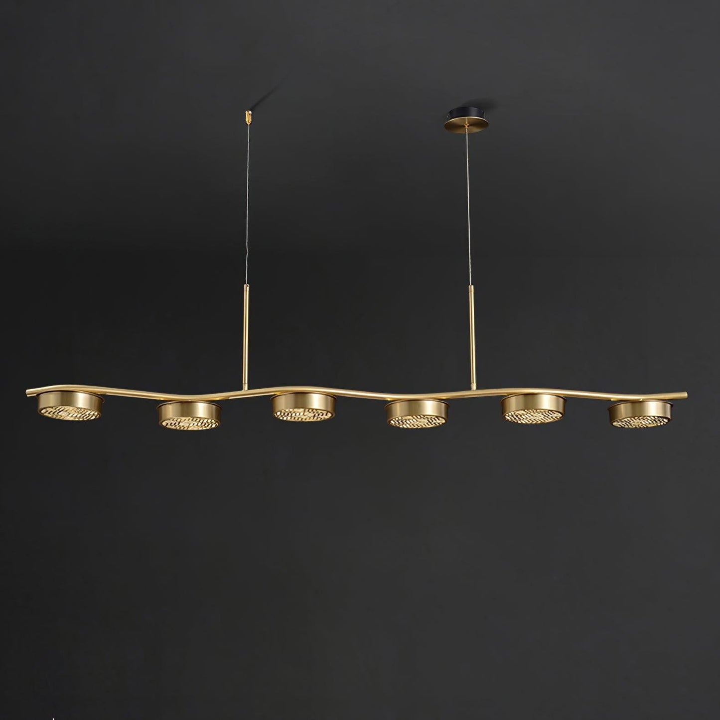 Eichholtz Aldo Chandelier L 55.1″ x H 2.7″ / L 140cm x H 7cm / Brass / Warm White Chandelier