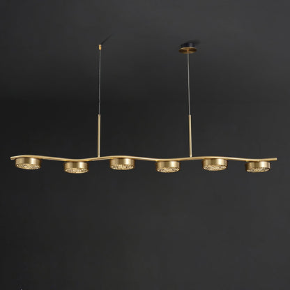 Eichholtz Aldo Chandelier L 55.1″ x H 2.7″ / L 140cm x H 7cm / Brass / Warm White Chandelier