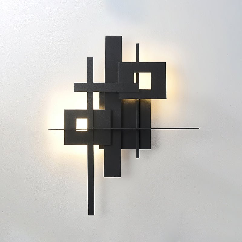 Eithne Planar Wall Lamp ? 18.9″ x H 23.2″ / Black / Warm Light Wall lamp