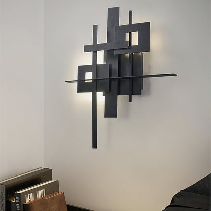 Eithne Planar Wall Lamp ? 18.9″ x H 23.2″ / Black / Warm Light Wall lamp
