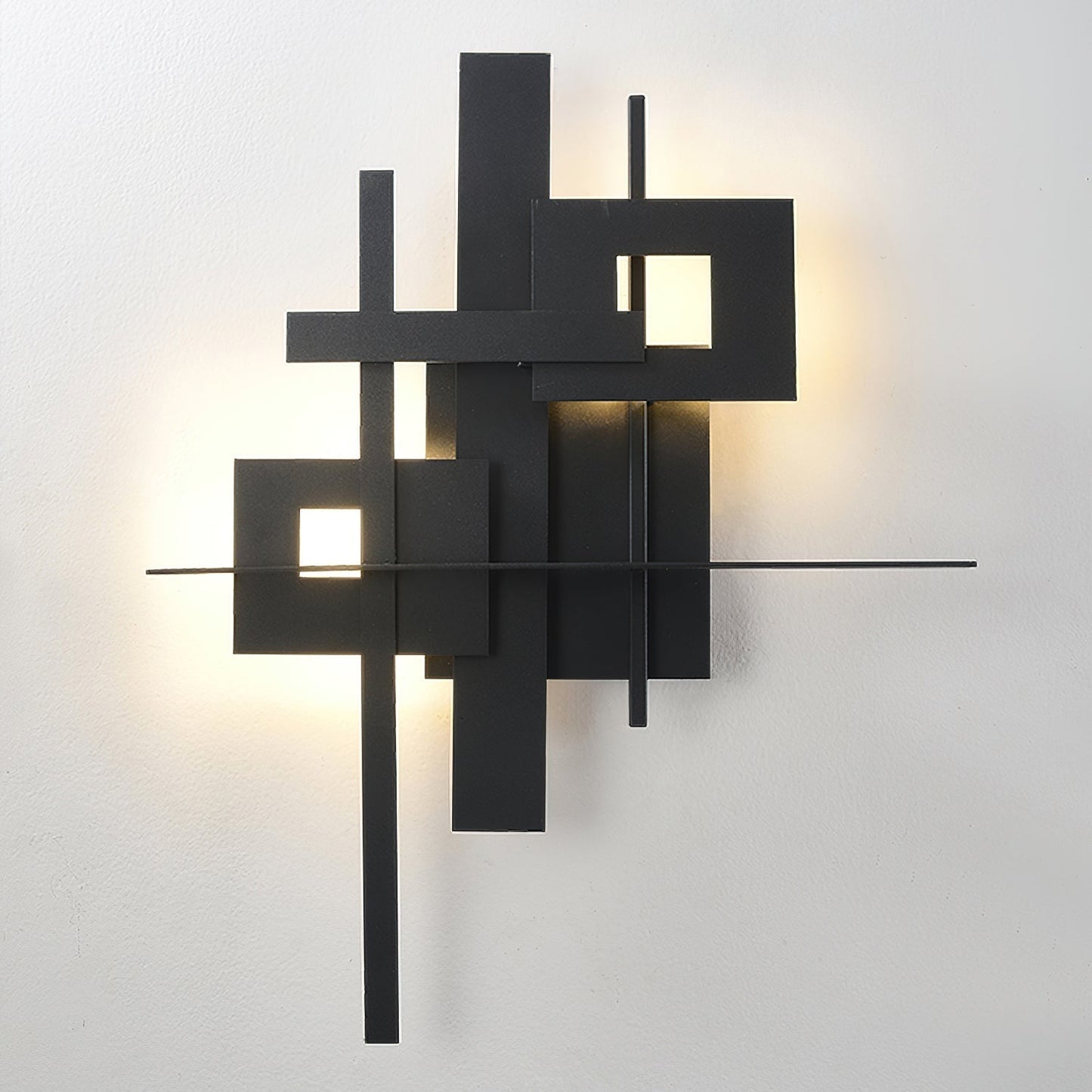 Eithne Planar Wall Lamp ? 18.9″ x H 23.2″ / Black / Warm Light Wall lamp