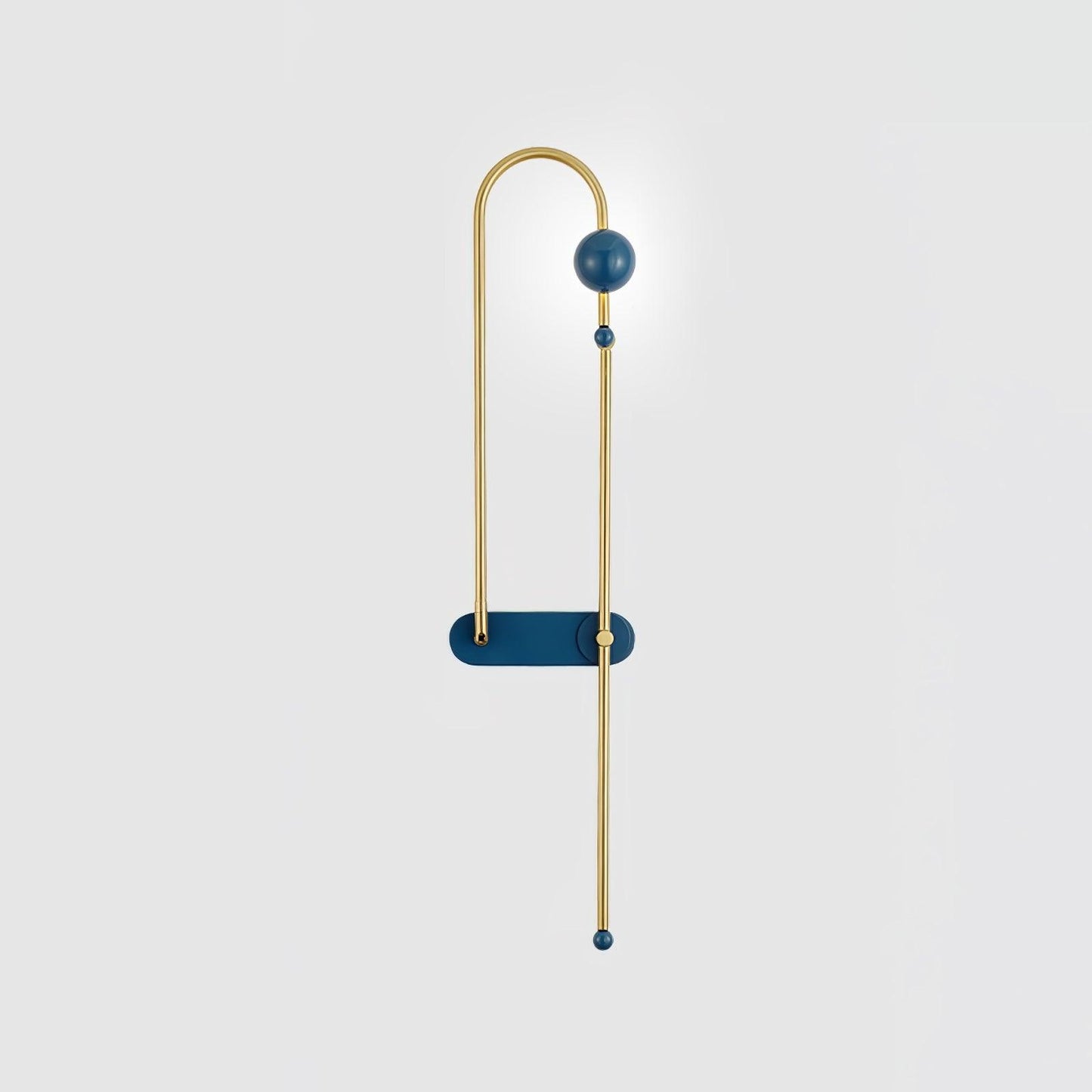 Electrical Circuit Wall Lamp Right: W 7.1″ x H 29.5″ / W 18cm x H 75cm / Gold & Blue / Warm Light Wall lamp