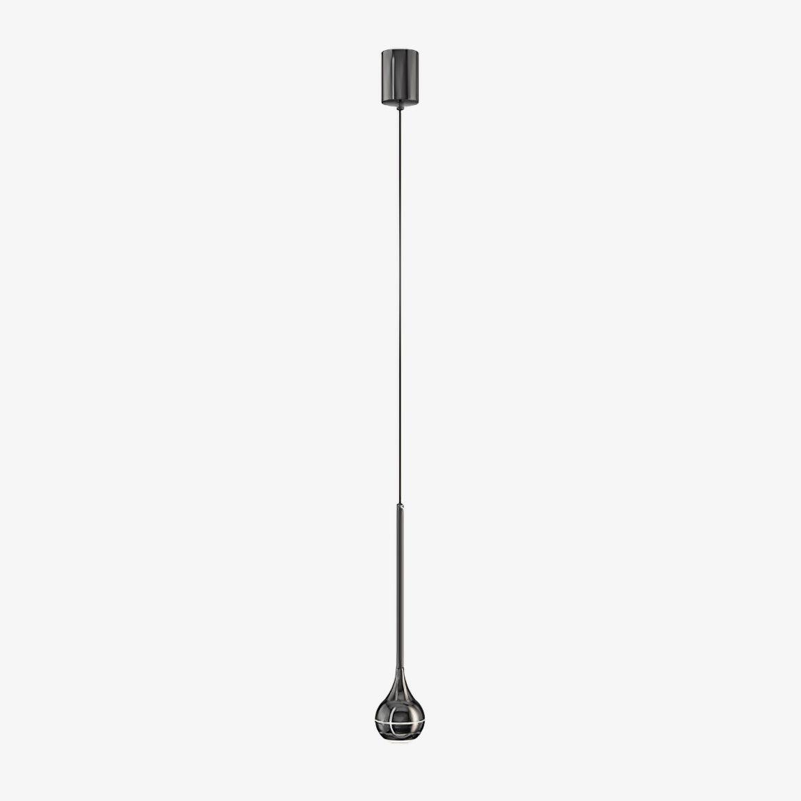Elie Pendant Lamp ? 3.1″ x H 59″ / Dia 8cm x H 150cm / Black / Warm Light Pendant light