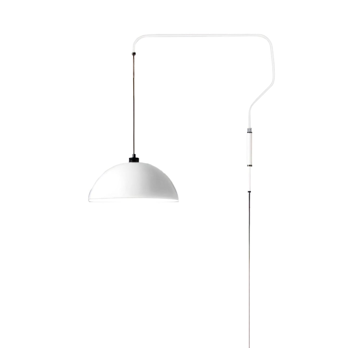 Elio Plug In Wall Lamp D 15.4″ x H 29″ / Dia 39cm x H 73.6cm / White / US Plug Wall lamp