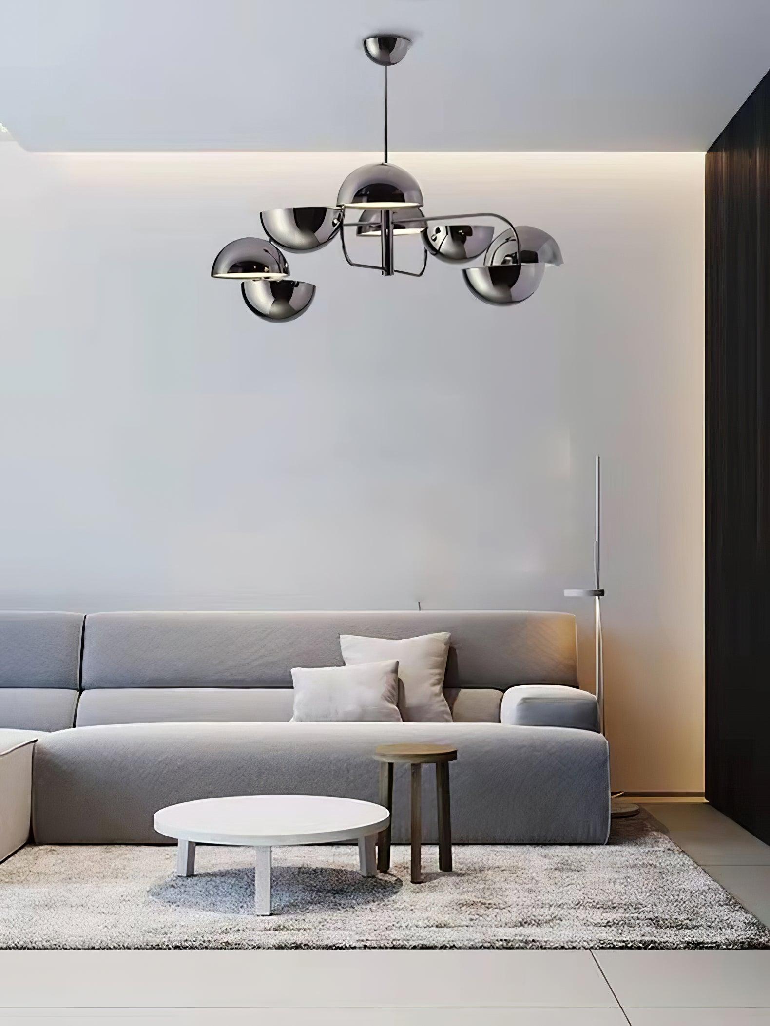 Elisabeth Penta Chandelier ? 31.5 x H 39″ / Dia 80cm x H 100cm / Black Chandelier