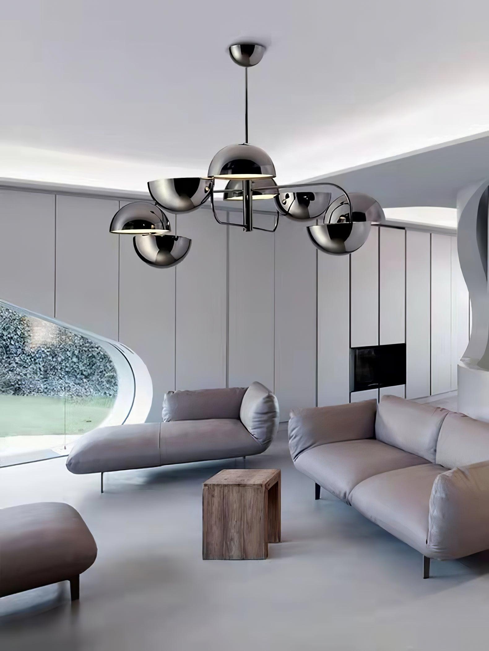 Elisabeth Penta Chandelier ? 31.5 x H 39″ / Dia 80cm x H 100cm / Black Chandelier