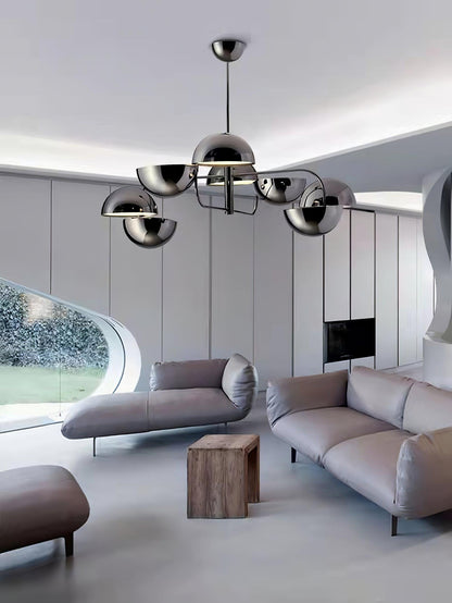 Elisabeth Penta Chandelier ? 31.5 x H 39″ / Dia 80cm x H 100cm / Black Chandelier