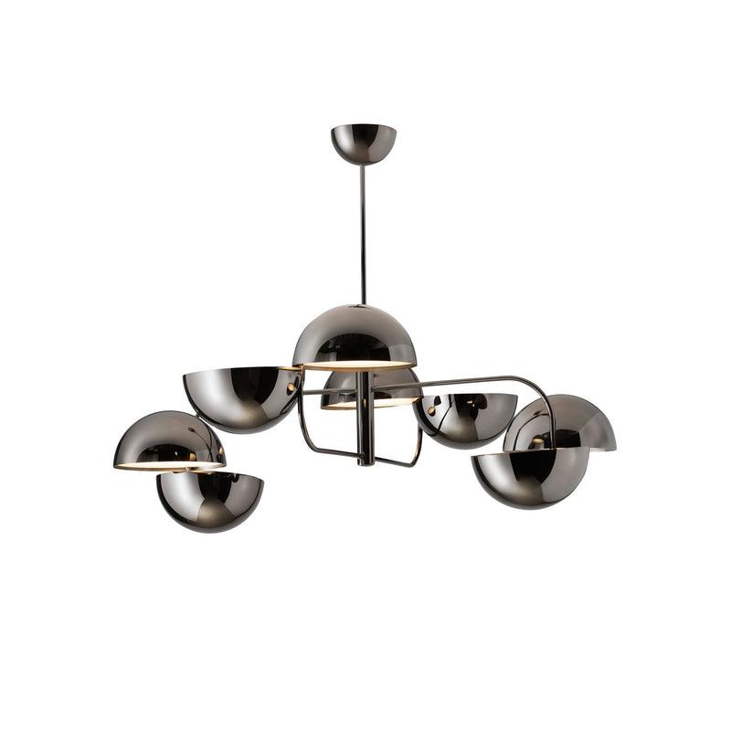 Elisabeth Penta Chandelier ? 31.5 x H 39″ / Dia 80cm x H 100cm / Black Chandelier