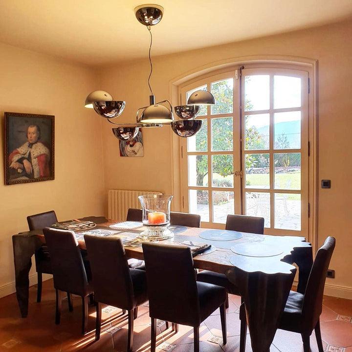 Elisabeth Penta Chandelier ? 31.5 x H 39″ / Dia 80cm x H 100cm / Black Chandelier