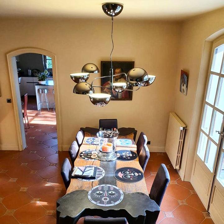 Elisabeth Penta Chandelier ? 31.5 x H 39″ / Dia 80cm x H 100cm / Black Chandelier