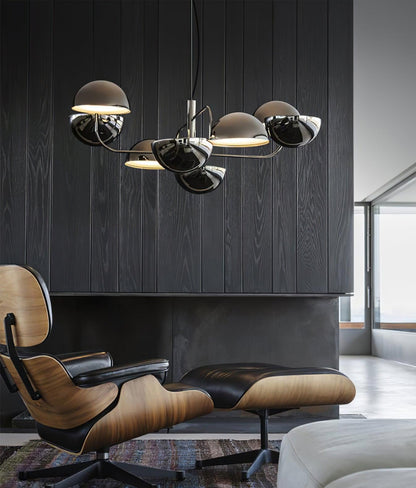 Elisabeth Penta Chandelier ? 31.5 x H 39″ / Dia 80cm x H 100cm / Black Chandelier