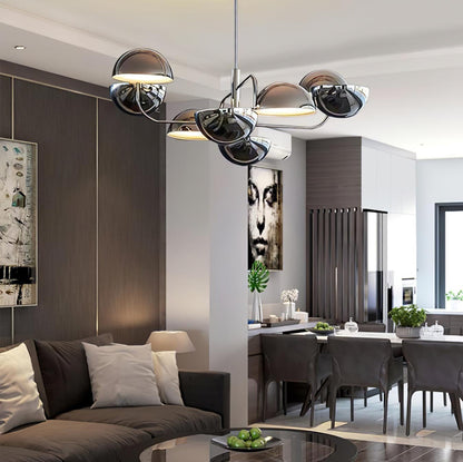 Elisabeth Penta Chandelier ? 31.5 x H 39″ / Dia 80cm x H 100cm / Black Chandelier