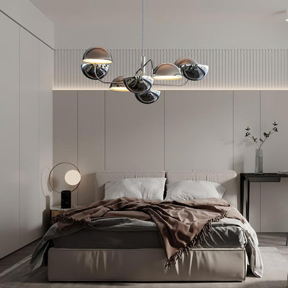 Elisabeth Penta Chandelier ? 31.5 x H 39″ / Dia 80cm x H 100cm / Black Chandelier