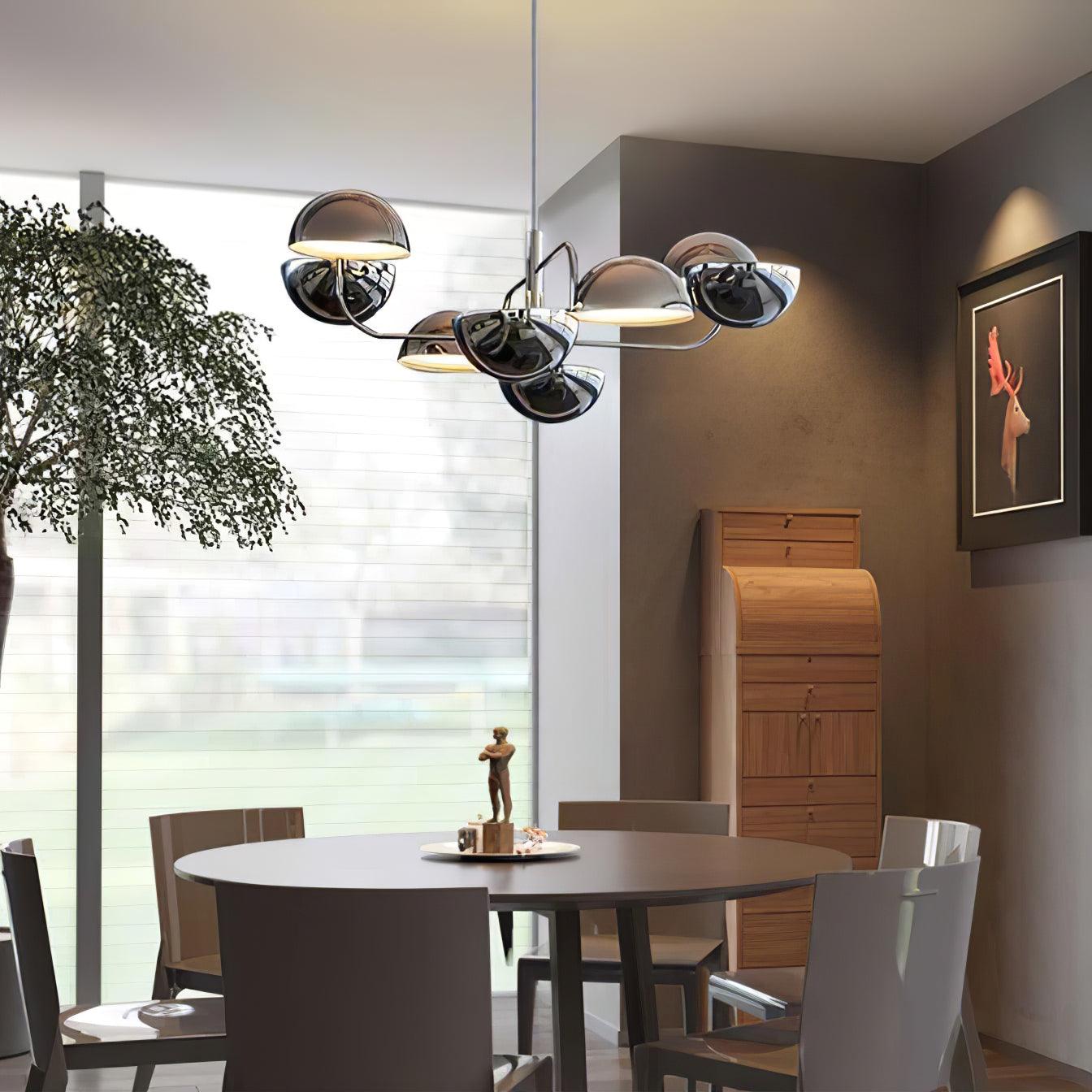 Elisabeth Penta Chandelier ? 31.5 x H 39″ / Dia 80cm x H 100cm / Black Chandelier