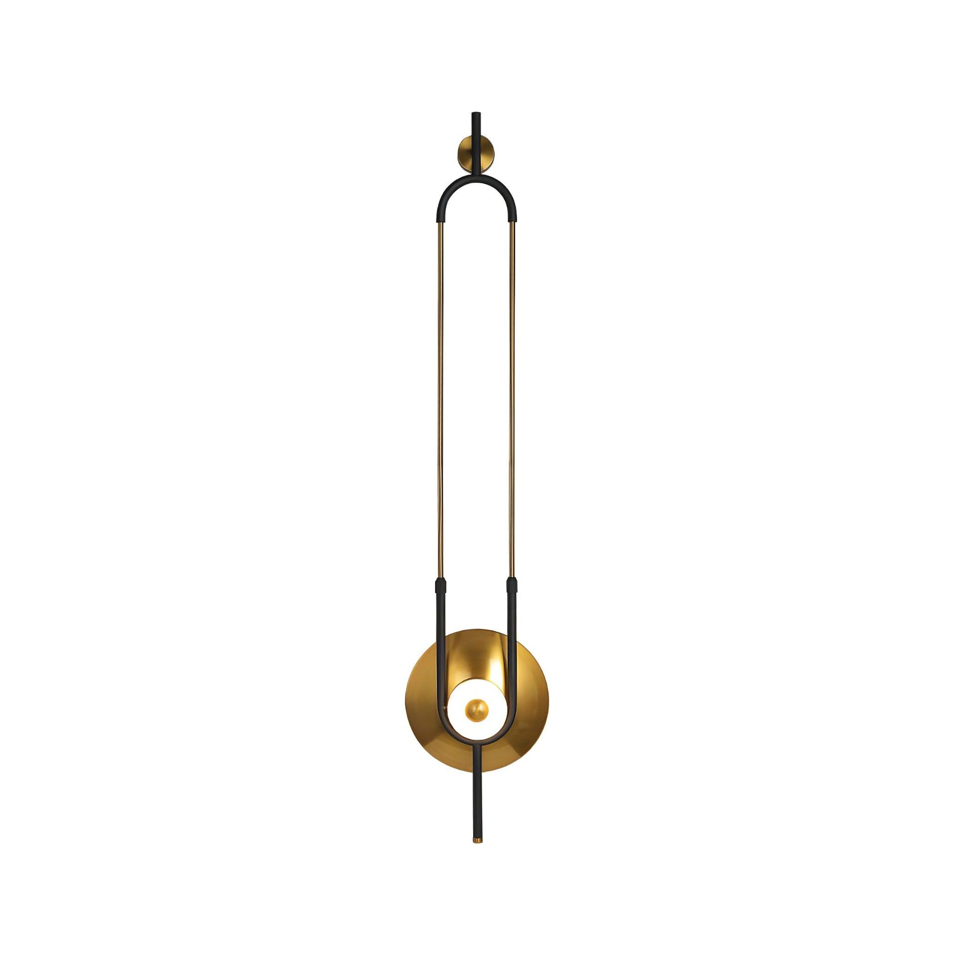 Ellipse Ring Marble Wall Light Dia 11″ x H 45.3″ / Dia 28cm x H 115cm / Gold & White / Warm Light Wall lamp