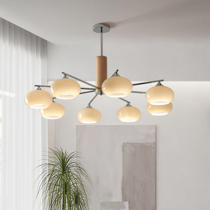 Elliptical Persimmon Chandelier Chandelier
