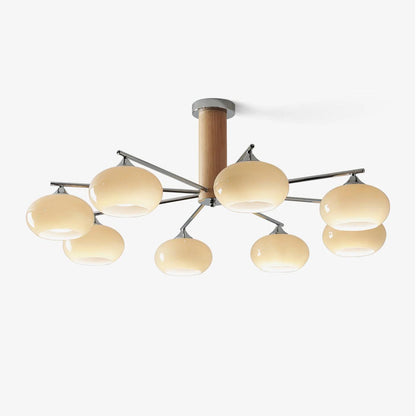Elliptical Persimmon Chandelier Chandelier