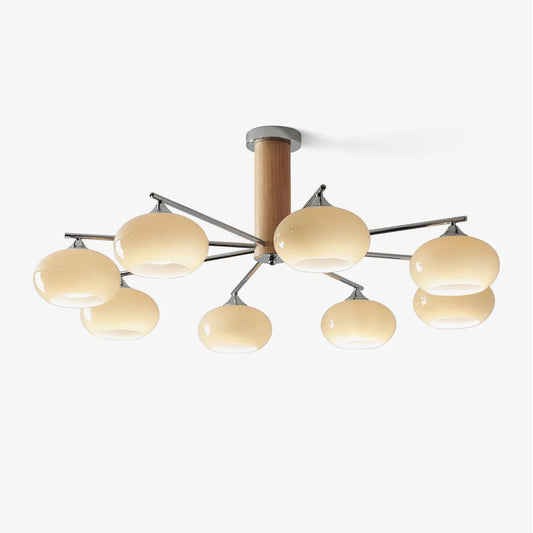 Elliptical Persimmon Chandelier Chandelier