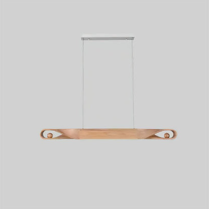 Elwood Chandelier Dia 51.2″ x H 3.9’’ / Wood Color / Warm Light Chandelier