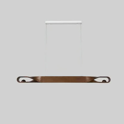 Elwood Chandelier Dia 59.1″ x H 3.9’’ / Walnut Color / Warm Light Chandelier
