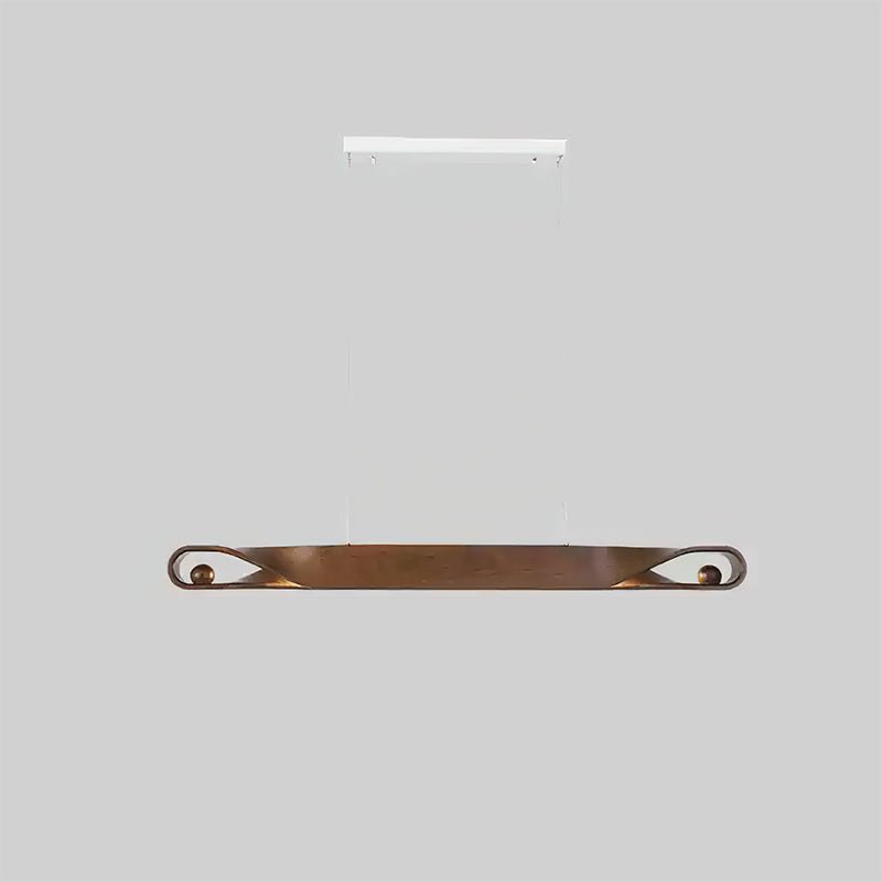 Elwood Chandelier Dia 51.2″ x H 3.9’’ / Walnut Color / Warm Light Chandelier