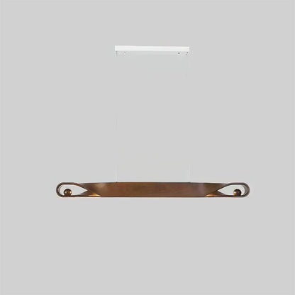 Elwood Chandelier Dia 51.2″ x H 3.9’’ / Walnut Color / Warm Light Chandelier